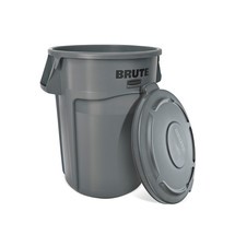 Immagine del prodotto n. 1: Contenitore universale Rubbermaid®, materiale plastico, rotondo, 76 litri, giallo