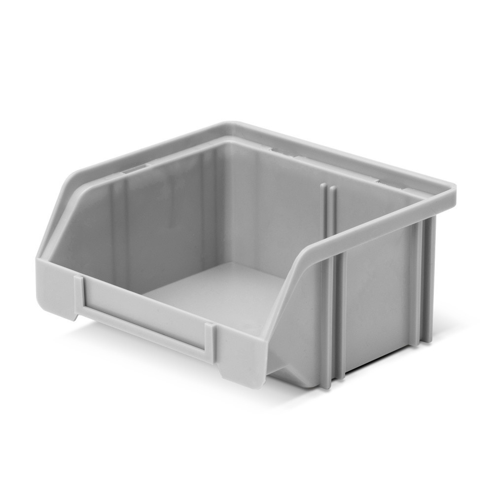 Immagine del prodotto: Contenitore a bocca di lupo in polistirolo, HxLxP 45 x 105 x 85 mm, grigio