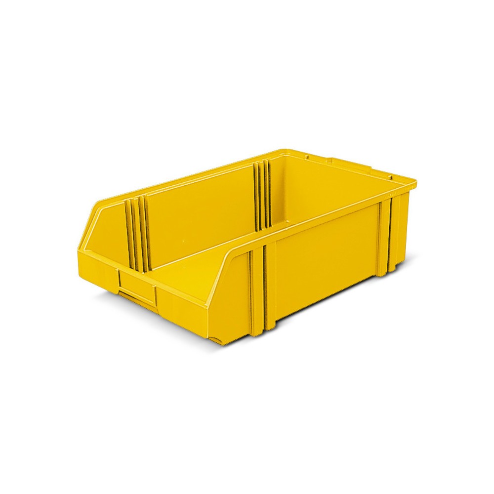 Immagine del prodotto: Contenitore a bocca di lupo in polistirolo, HxLxP 145 x 300 x 500 mm, giallo
