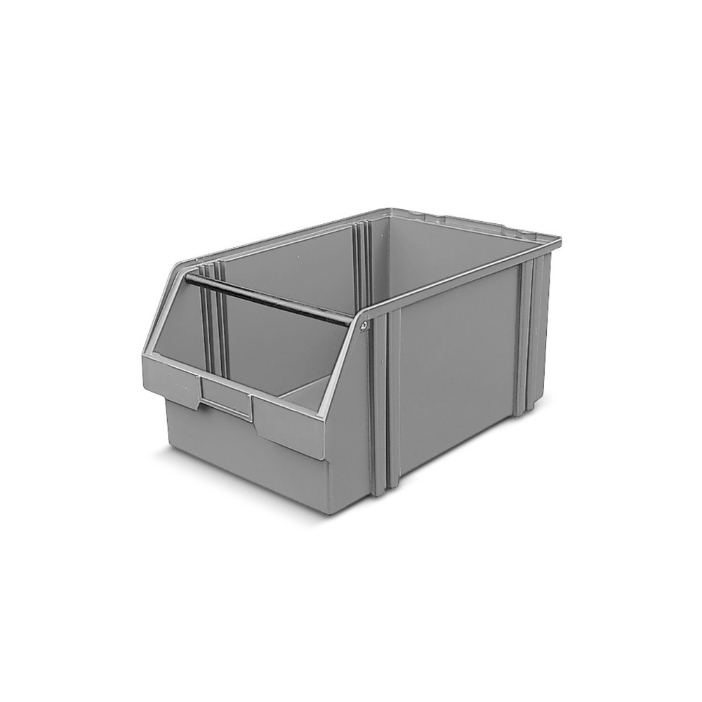 Immagine del prodotto: Contenitore a bocca di lupo in polistirolo, HxLxP 230 x 300 x 500 mm, grigio