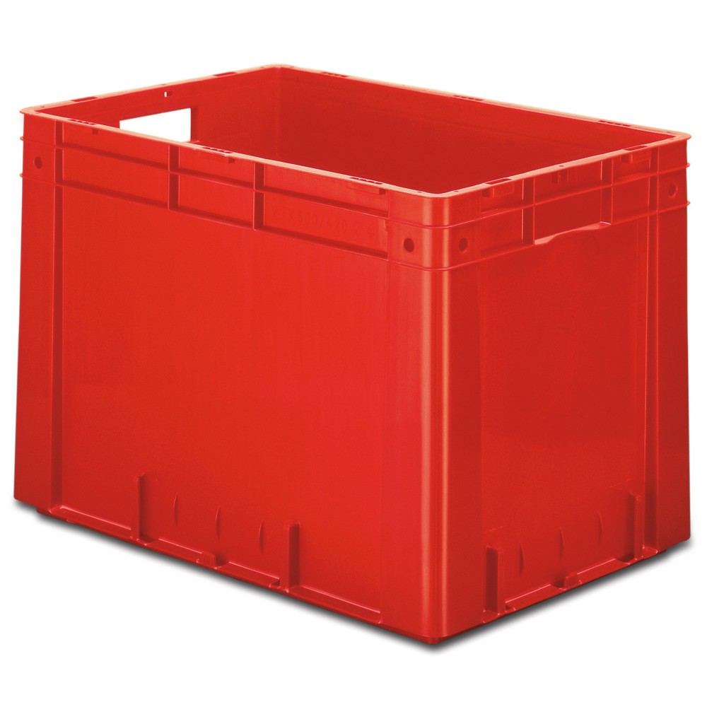 Immagine del prodotto: Contenitore impilabile Euro per carichi pesanti, 80 litri, grigio, con impugnatura