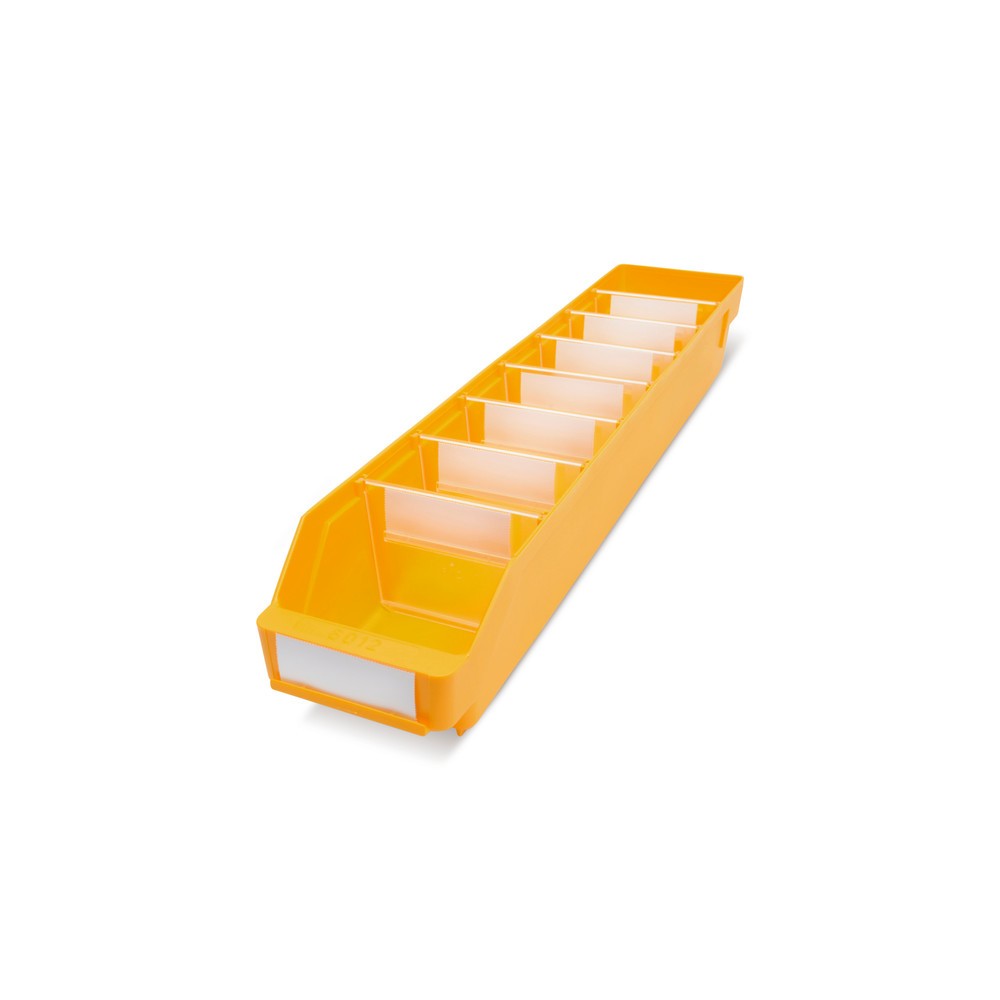 Immagine del prodotto: Contenitore per scaffale con apertura frontale, LxP 120 x 600 mm, giallo