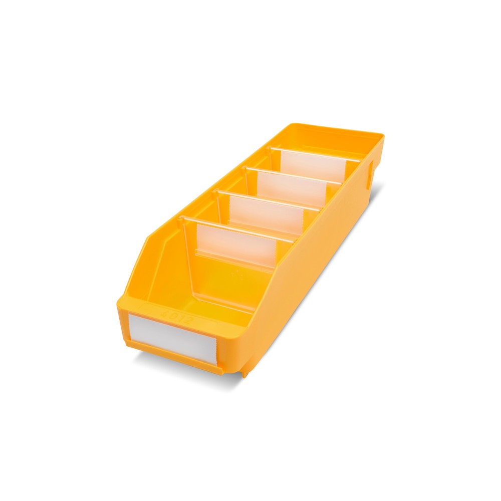 Immagine del prodotto: Contenitore per scaffale con apertura frontale, LxP 120 x 400 mm, giallo