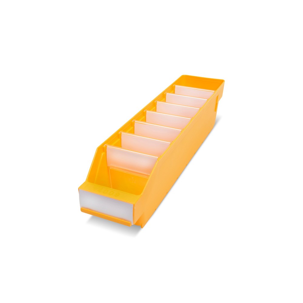 Immagine del prodotto: Contenitore per scaffale con apertura frontale, LxP 90 x 400 mm, giallo