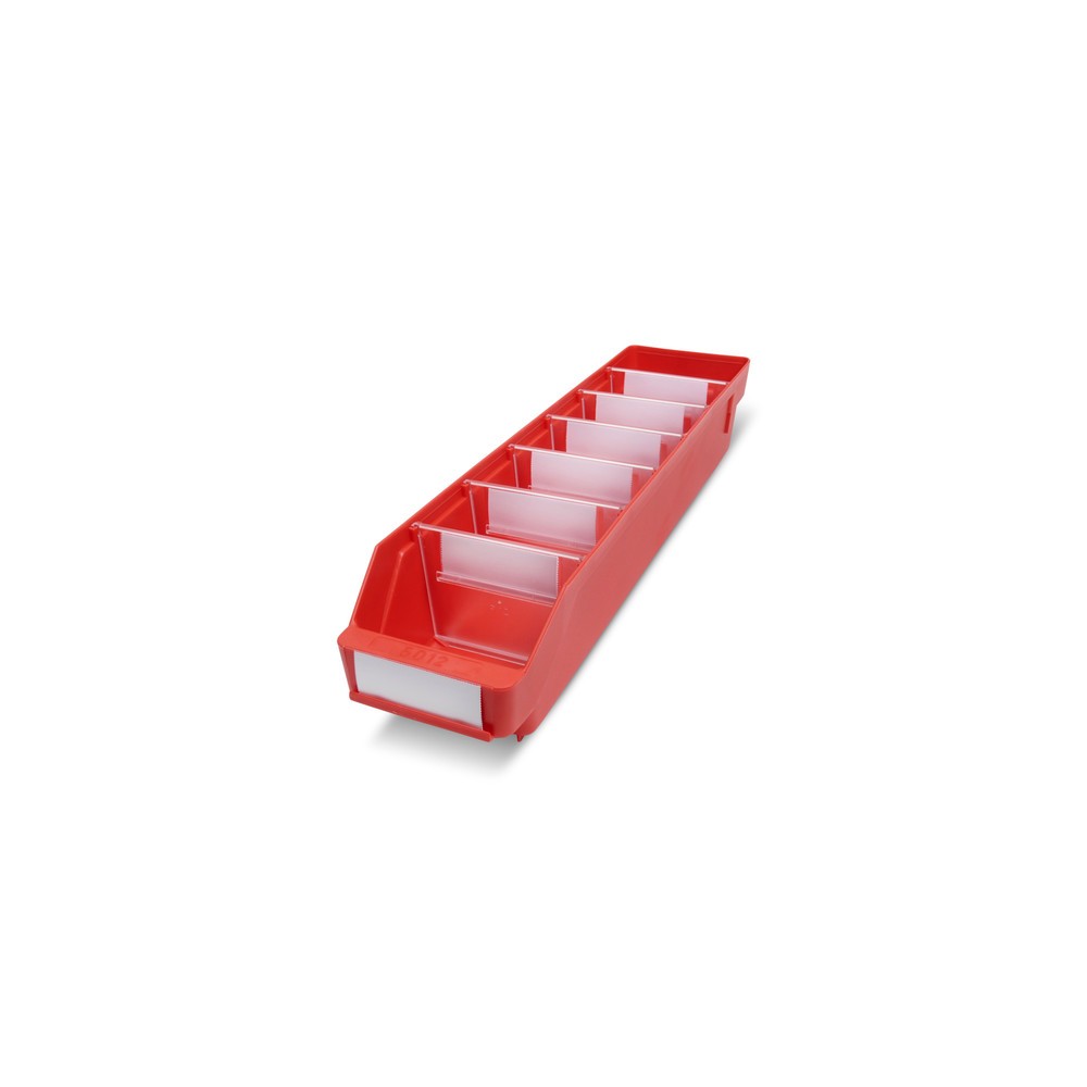 Immagine del prodotto: Contenitore per scaffale con apertura frontale, LxP 120 x 500 mm, rosso