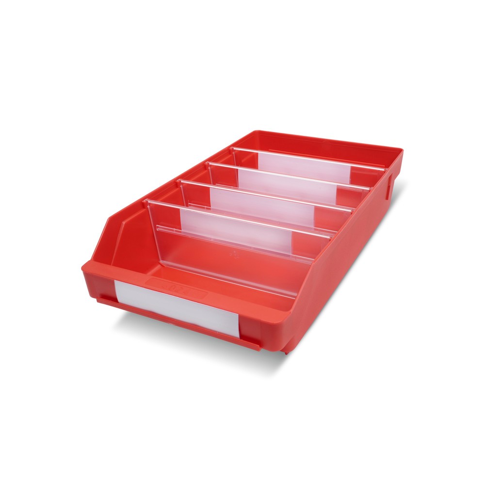 Immagine del prodotto: Contenitore per scaffale con apertura frontale, LxP 240 x 400 mm, rosso
