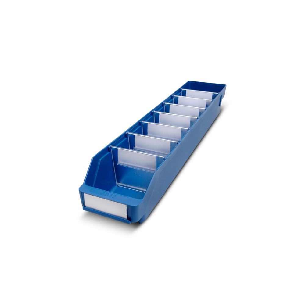 Immagine del prodotto: Contenitore per scaffale con apertura frontale, LxP 120 x 600 mm, blu