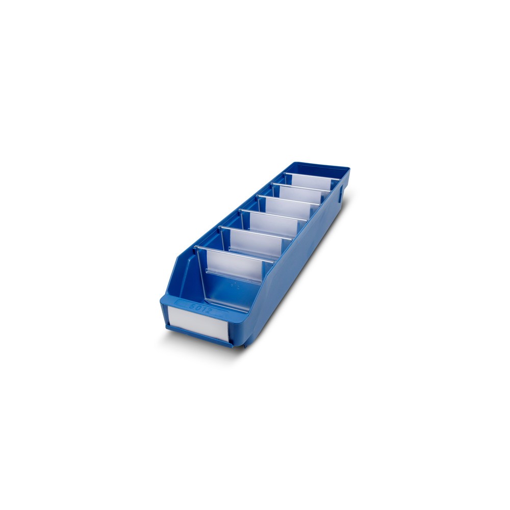 Immagine del prodotto: Contenitore per scaffale con apertura frontale, LxP 120 x 500 mm, blu
