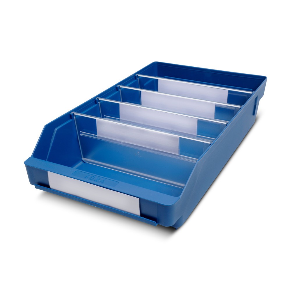 Immagine del prodotto: Contenitore per scaffale con apertura frontale, LxP 240 x 400 mm, blu