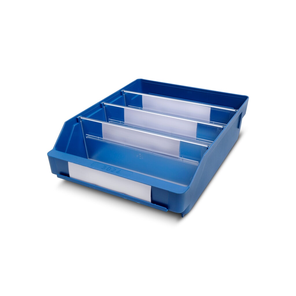 Contenitore per scaffale con apertura frontale, LxP 240 x 300 mm, blu Immagine del prodotto: Contenitore per scaffale con apertura frontale, LxP 240 x 300 mm, blu