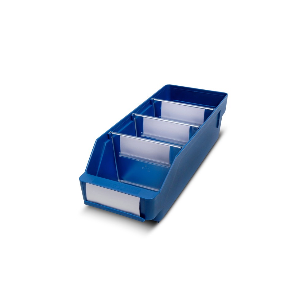 Immagine del prodotto: Contenitore per scaffale con apertura frontale, LxP 120 x 300 mm, blu
