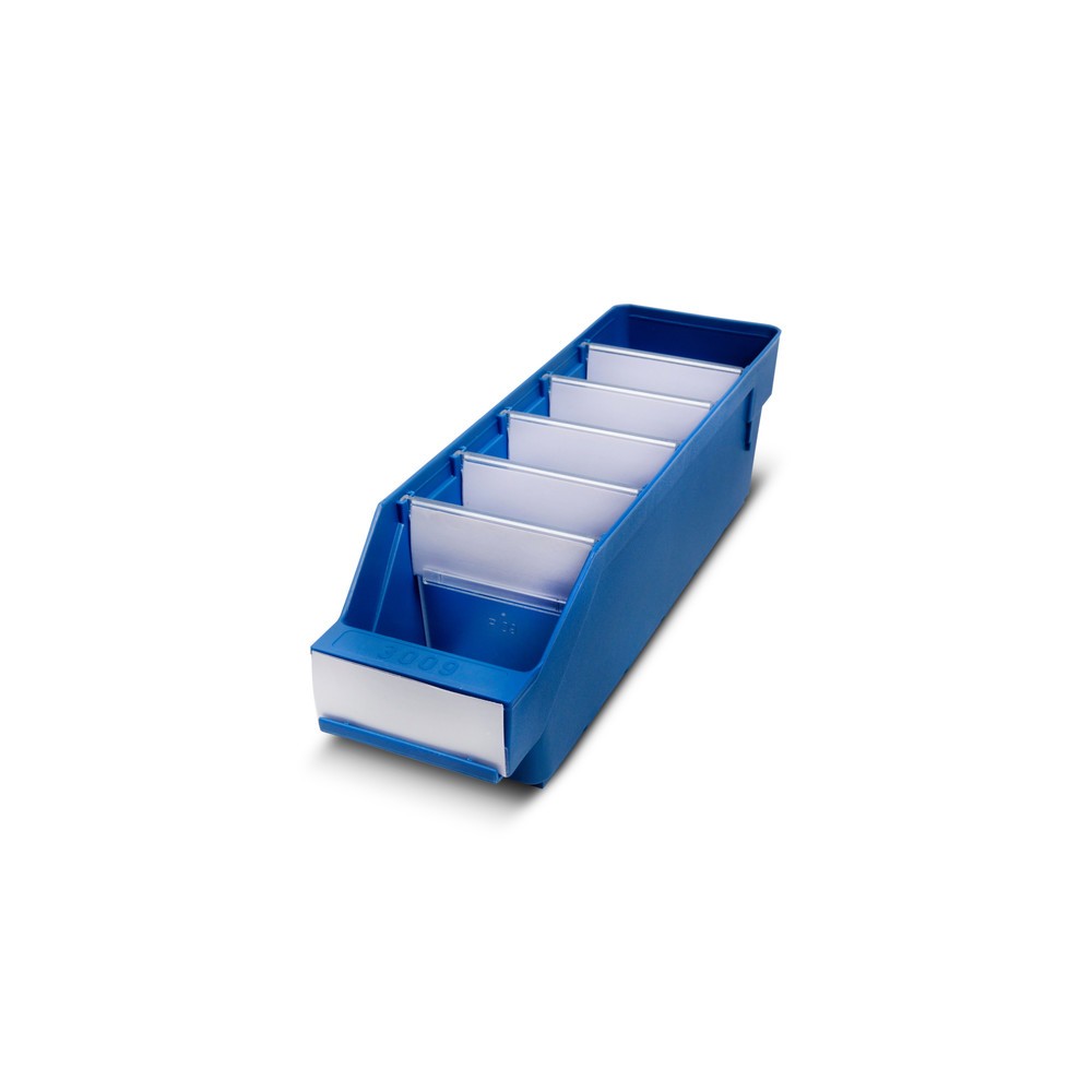 Immagine del prodotto: Contenitore per scaffale con apertura frontale, LxP 90 x 300 mm, blu