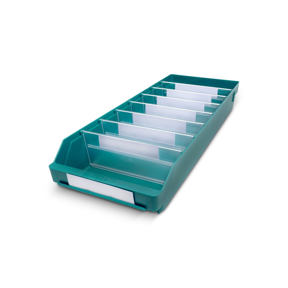 Immagine del prodotto: Contenitore per scaffale con apertura frontale, LxP 240 x 600 mm, verde