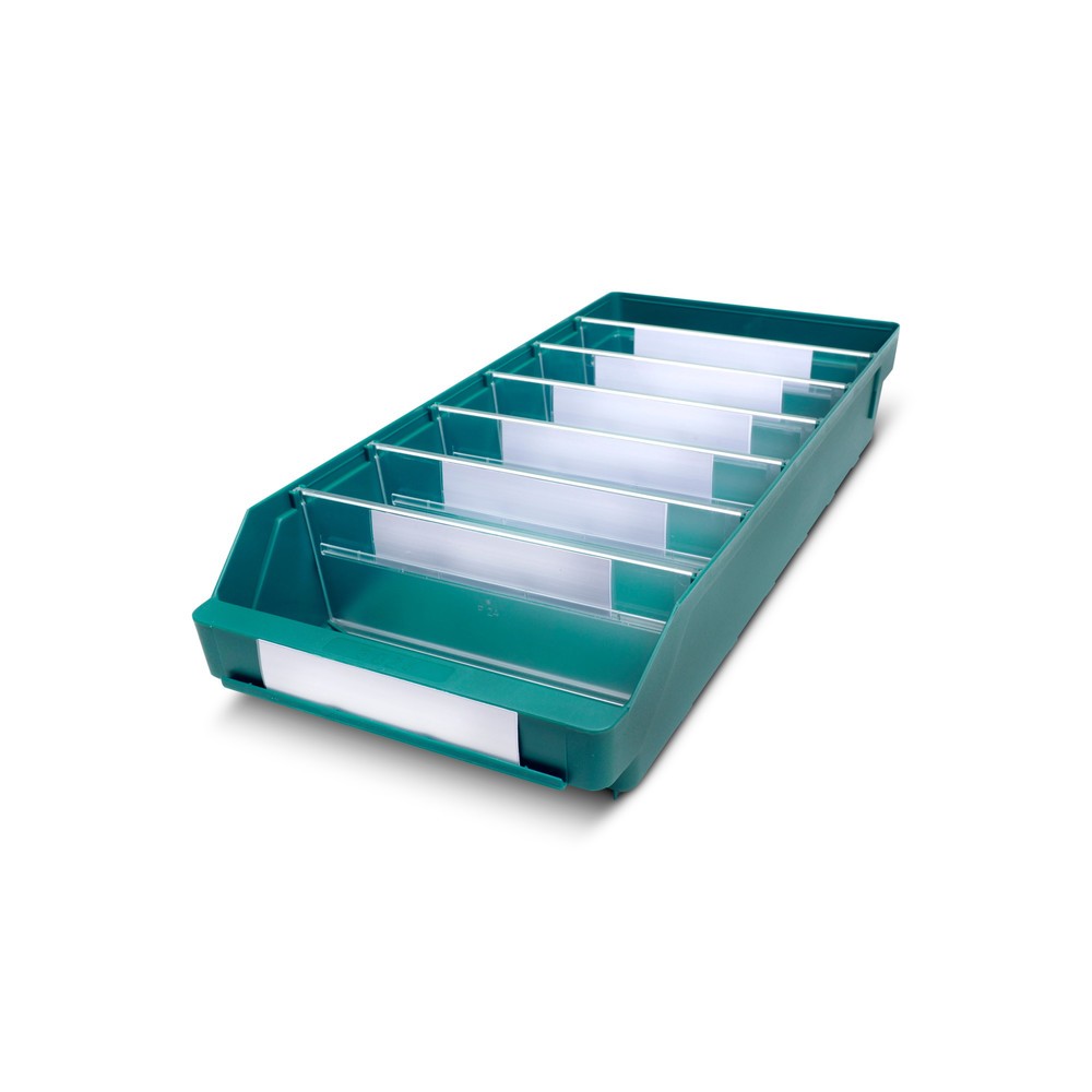 Immagine del prodotto: Contenitore per scaffale con apertura frontale, LxP 240 x 500 mm, verde
