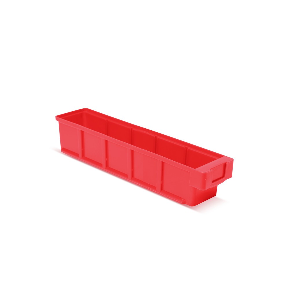 Immagine del prodotto n. 1: Contenitore per scaffale senza apertura frontale, LxP 93 x 400 mm, rosso