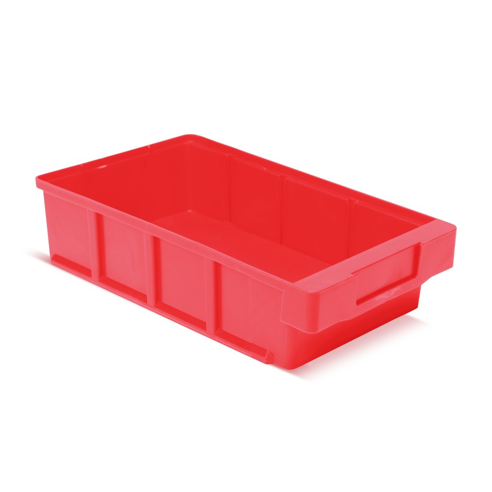Immagine del prodotto: Contenitore per scaffale senza apertura frontale, LxP 186 x 300 mm, rosso