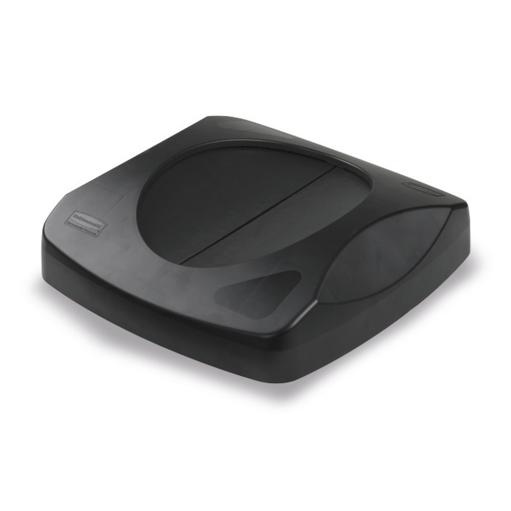 Coperchio basculante per contenitore per materiali riciclabili Rubbermaid®, 87 litri, nero Immagine del prodotto: Coperchio basculante per contenitore per materiali riciclabili Rubbermaid®, 87 litri, nero