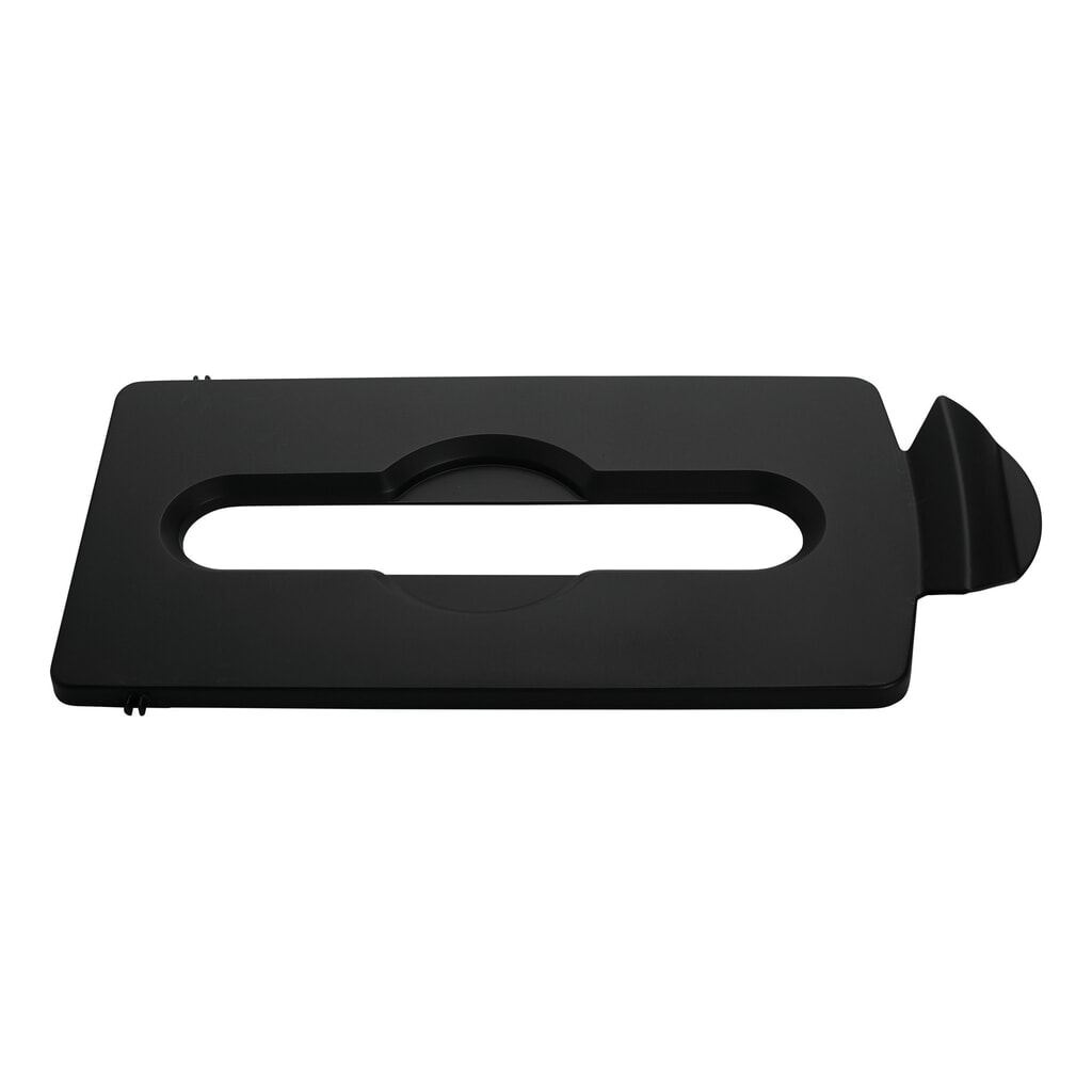 Coperchio per stazione di riciclaggio Rubbermaid® Slim Jim, apertura per lo scarico della carta, nero Immagine del prodotto: Coperchio per stazione di riciclaggio Rubbermaid® Slim Jim, apertura per lo scarico della carta, nero