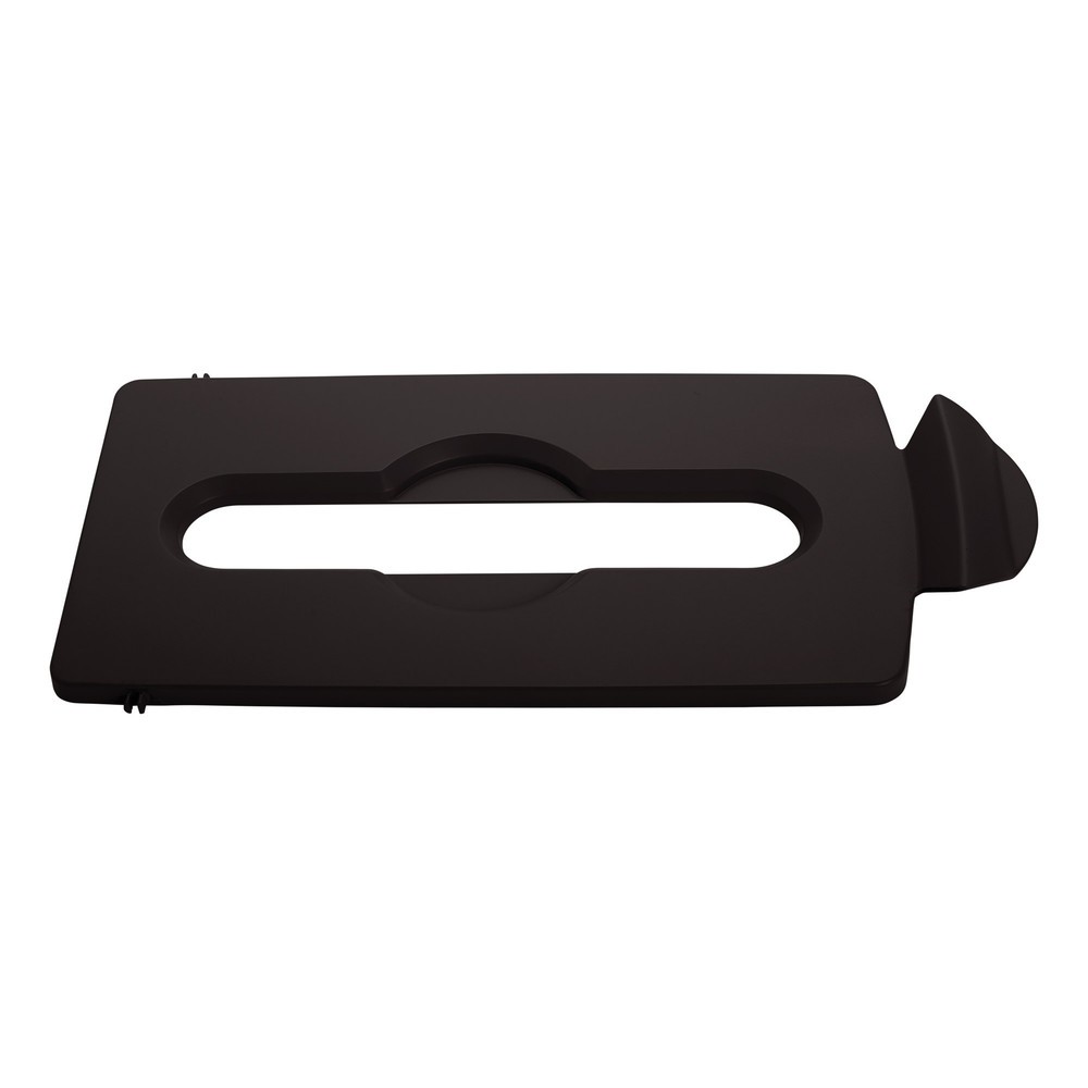 Immagine del prodotto: Coperchio per stazione di riciclaggio Rubbermaid® Slim Jim, apertura per lo scarico della carta, marrone
