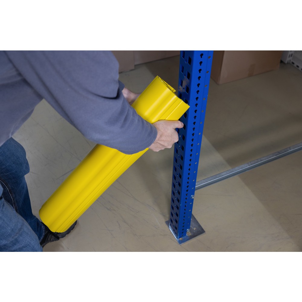 Immagine del prodotto n. 11: Protezione antiurto Dancop d-flexx per scaffali Alfa, in materiale plastico, dimensioni interne AxP 400 x da 100 a 125 mm