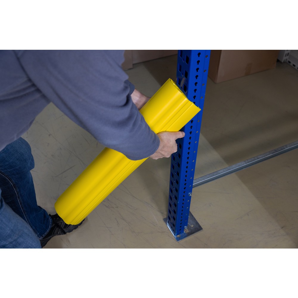 Immagine del prodotto n. 12: Protezione antiurto Dancop d-flexx per scaffali Alfa, in materiale plastico, dimensioni interne AxP 400 x da 75 a 99 mm