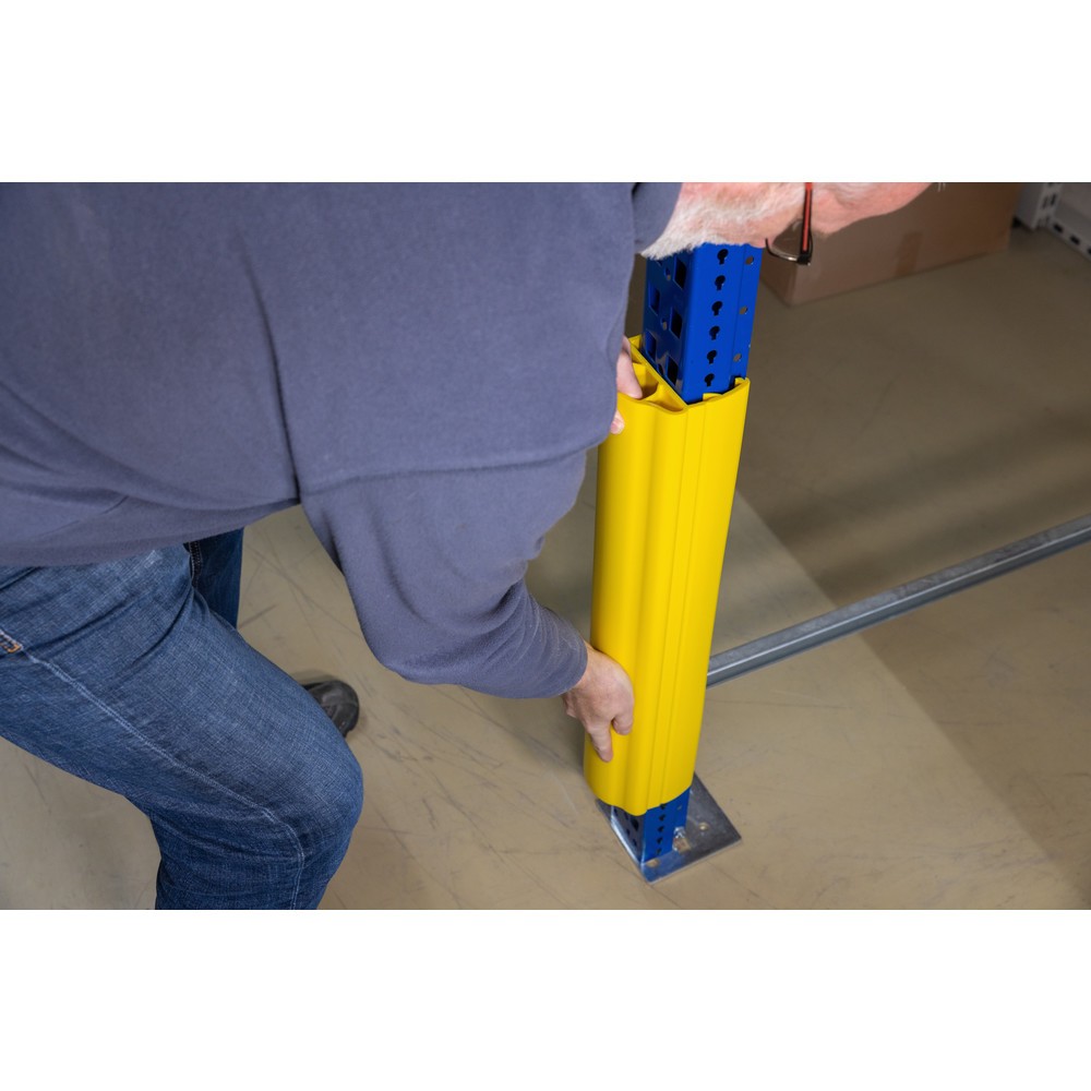Immagine del prodotto n. 16: Protezione antiurto Dancop d-flexx per scaffali Alfa, in materiale plastico, dimensioni interne AxP 400 x da 75 a 99 mm