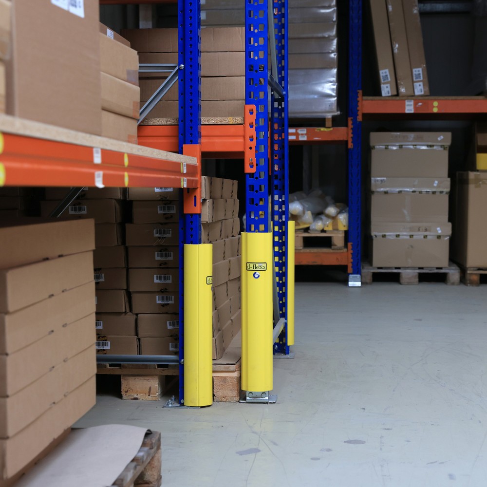 Immagine del prodotto n. 11: Protezione antiurto Dancop d-flexx per scaffali Alfa, in materiale plastico, dimensioni interne AxP 400 x da 75 a 99 mm