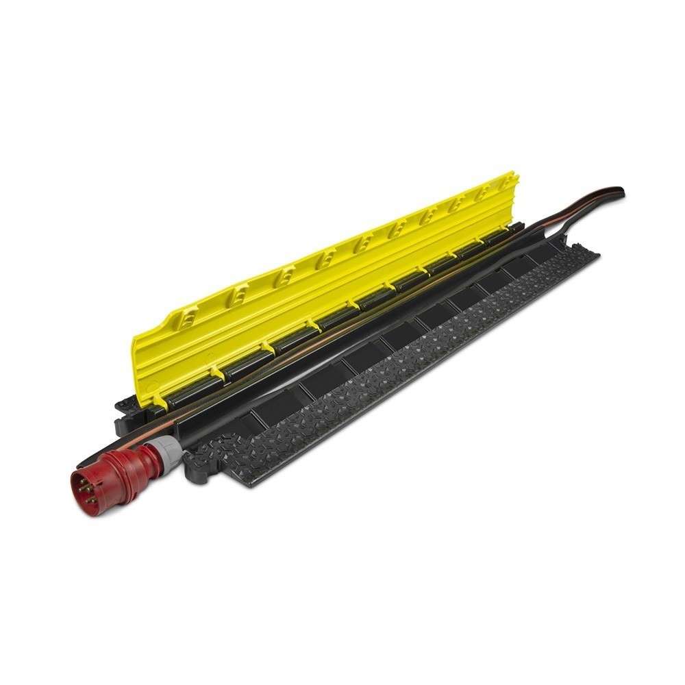 Immagine del prodotto n. 3: Defender® by Adam Hall Canalina passacavi MICRO 2, 2 canali, nero/giallo