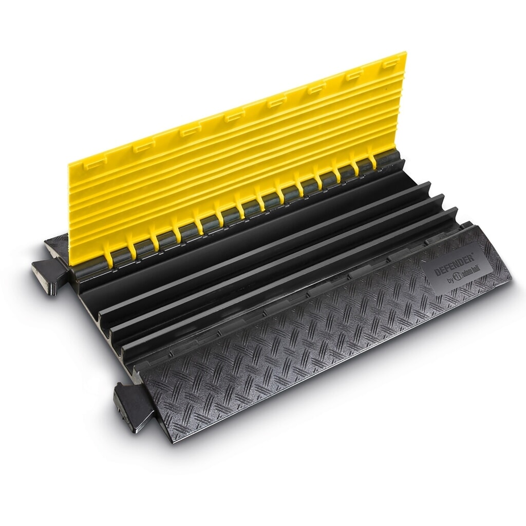 Defender® by Adam Hall Canalina passacavi MIDI 4C, 4 canali, nero/giallo Immagine del prodotto n. 4: Defender® by Adam Hall Canalina passacavi MIDI 4C, 4 canali, nero/giallo