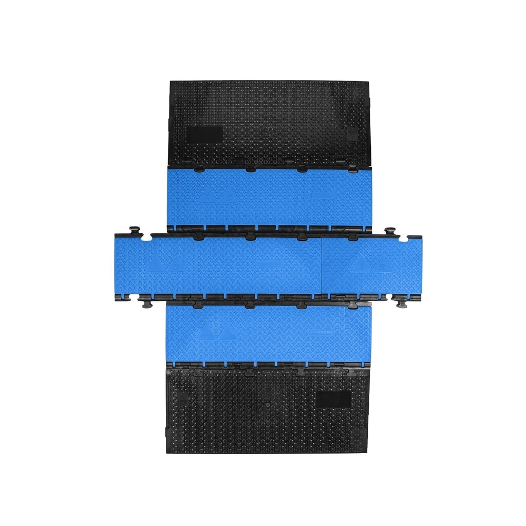 Defender® by Adam Hall Canalina passacavi MIDI 5, pezzo centrale 2D, 5 canali, blu Immagine del prodotto n. 4: Defender® by Adam Hall Canalina passacavi MIDI 5, pezzo centrale 2D, 5 canali, blu