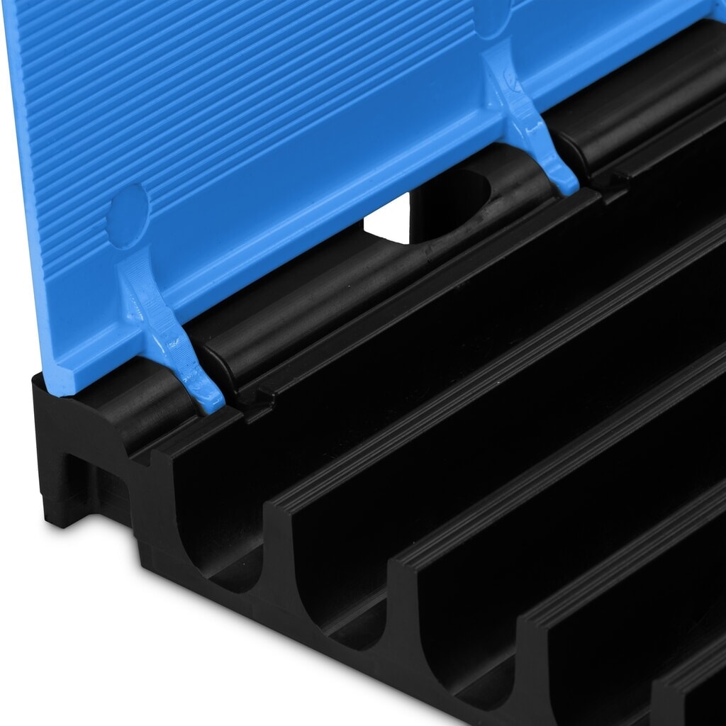 Defender® by Adam Hall Canalina passacavi MIDI 5, pezzo centrale 2D, 5 canali, blu Immagine del prodotto n. 5: Defender® by Adam Hall Canalina passacavi MIDI 5, pezzo centrale 2D, 5 canali, blu