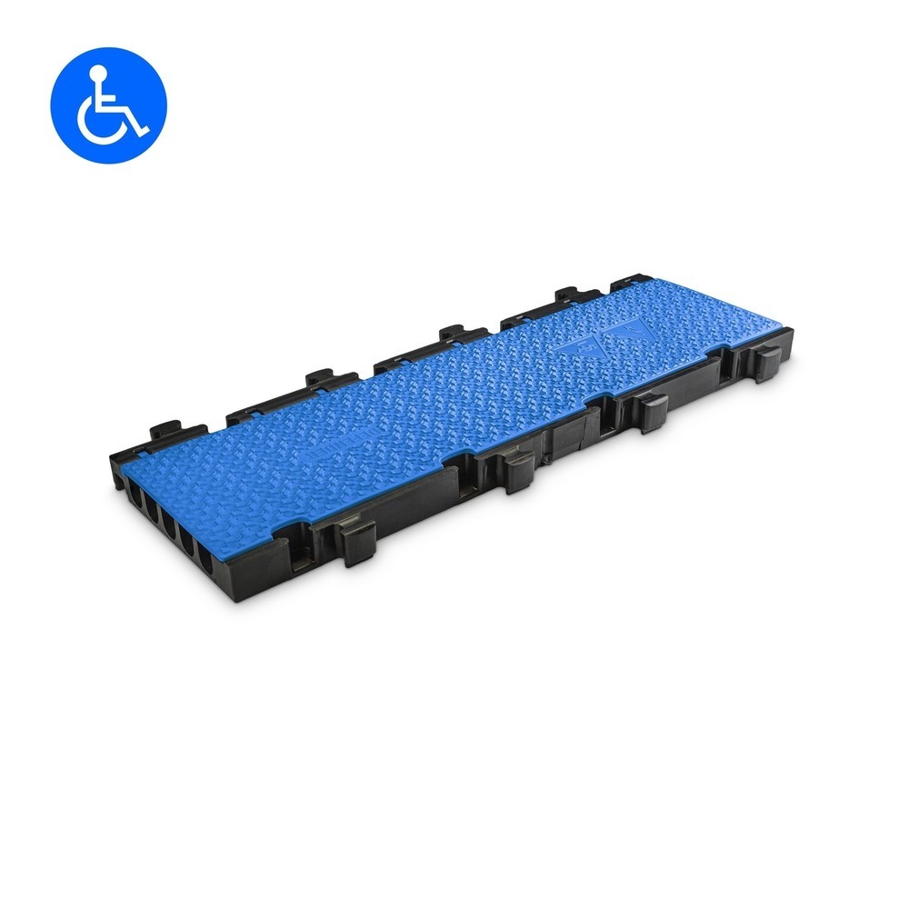 Immagine del prodotto: Defender® by Adam Hall Canalina passacavi MIDI 5, pezzo centrale 2D, 5 canali, blu