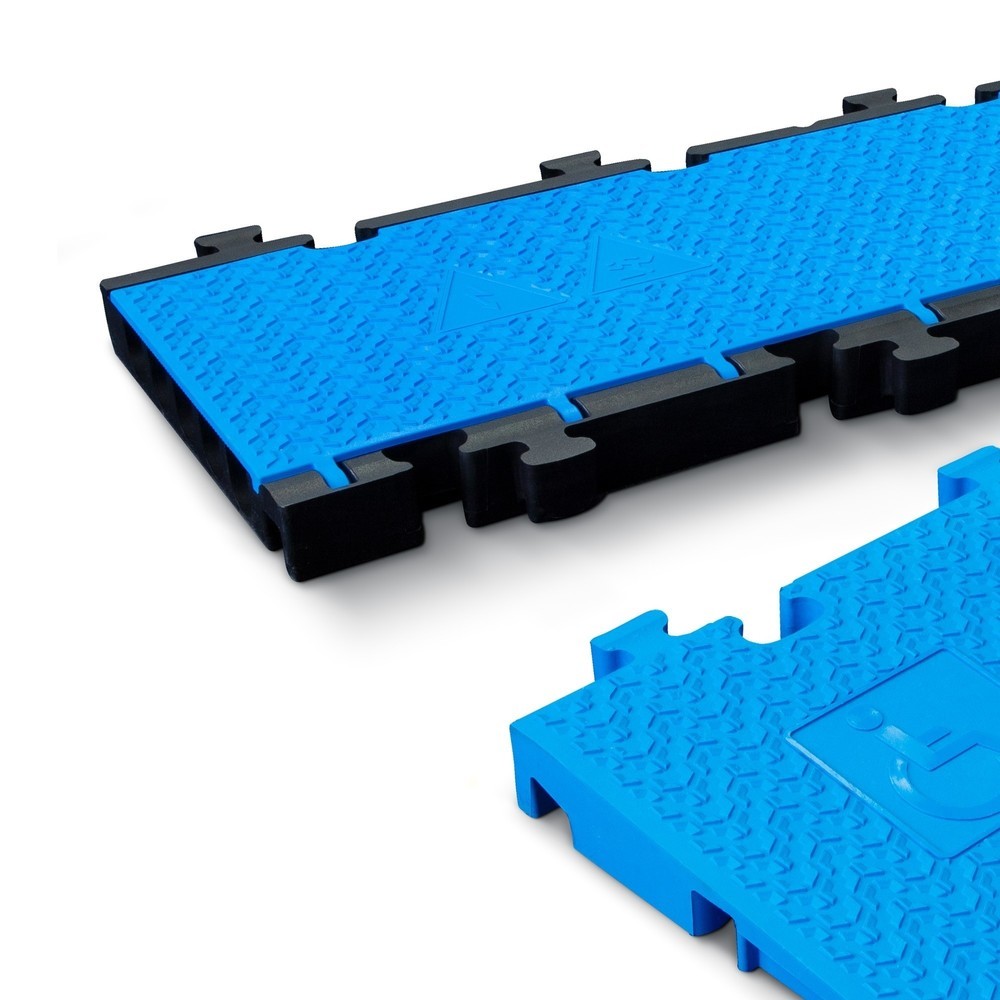 Immagine del prodotto n. 4: Defender® by Adam Hall Canalina passacavi MIDI 5 2D Set per rampa sedia a rotelle, blu