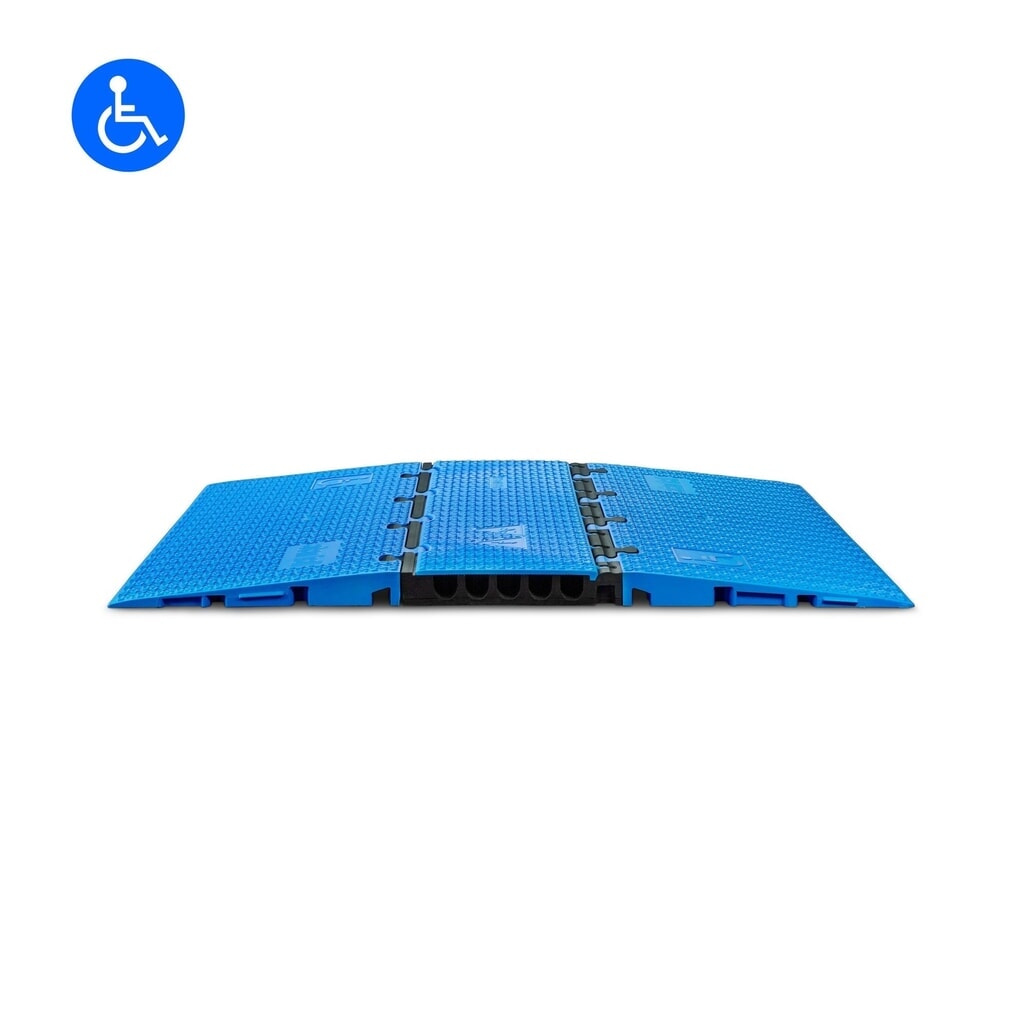 Defender® by Adam Hall Canalina passacavi MIDI 5 2D Set per rampa sedia a rotelle, blu Immagine del prodotto: Defender® by Adam Hall Canalina passacavi MIDI 5 2D Set per rampa sedia a rotelle, blu