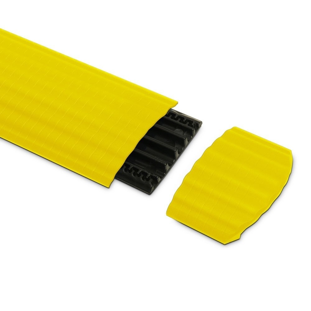 Immagine del prodotto: Defender® by Adam Hall Canalina passacavi OFFICE pezzo terminale, 4 canali, giallo