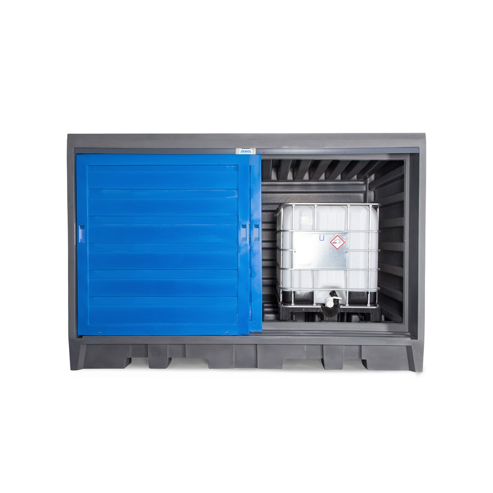Immagine del prodotto n. 7: Deposito per fusti in PE, AxLxP 2.170 x 3.200 x 1.740 mm, 2 x IBC o 8x 200 l