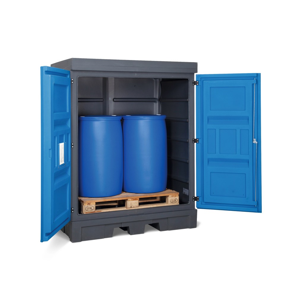 Immagine del prodotto n. 2: Deposito sostanze pericolose in PE, AxLxP 1.980 x 1.560 x 1.080 mm, 2x 200 l