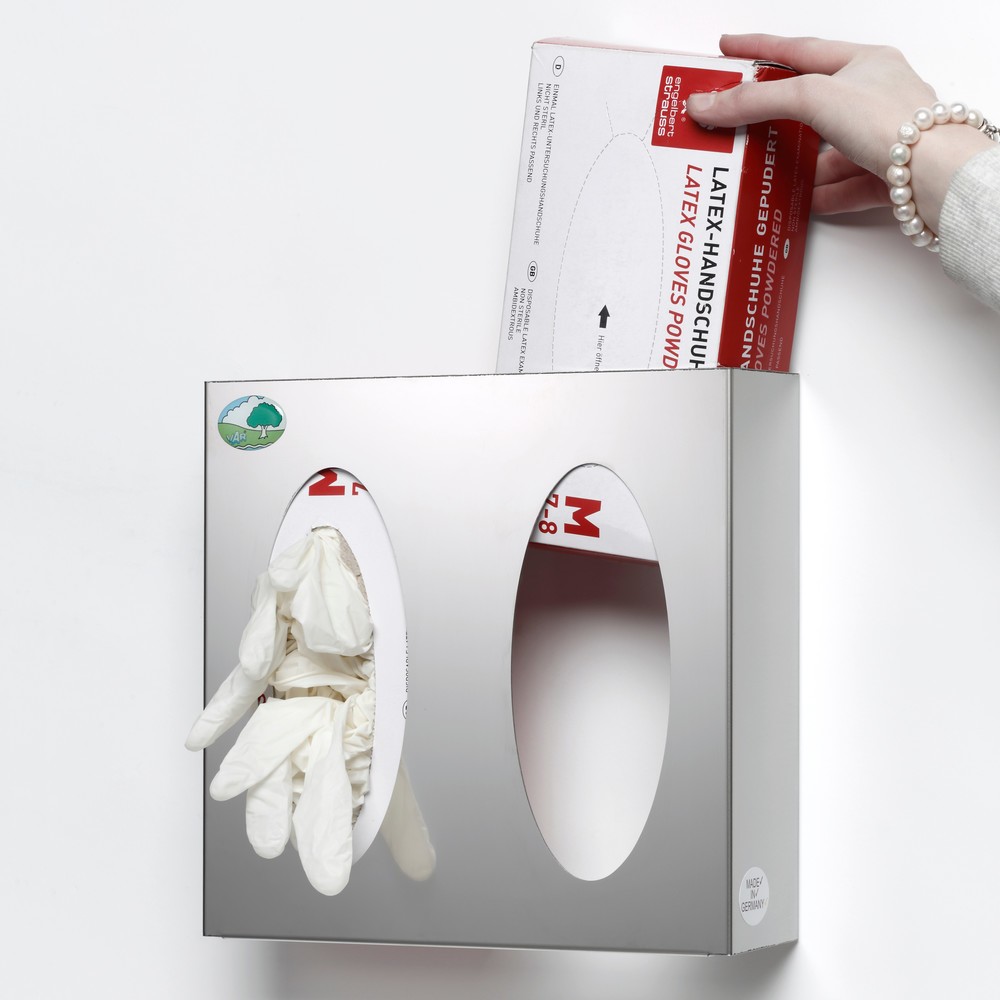 Immagine del prodotto n. 2: Dispenser da parete VAR® per scatole porta guanti / salviette, 2 scomparti