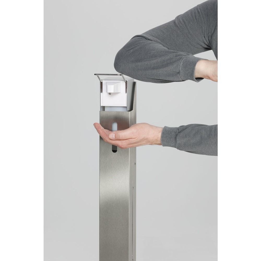 Immagine del prodotto n. 3: VAR® Dispenser di disinfettante per le mani HDS 105, montaggio a pavimento, senza dispenser, argento anticato