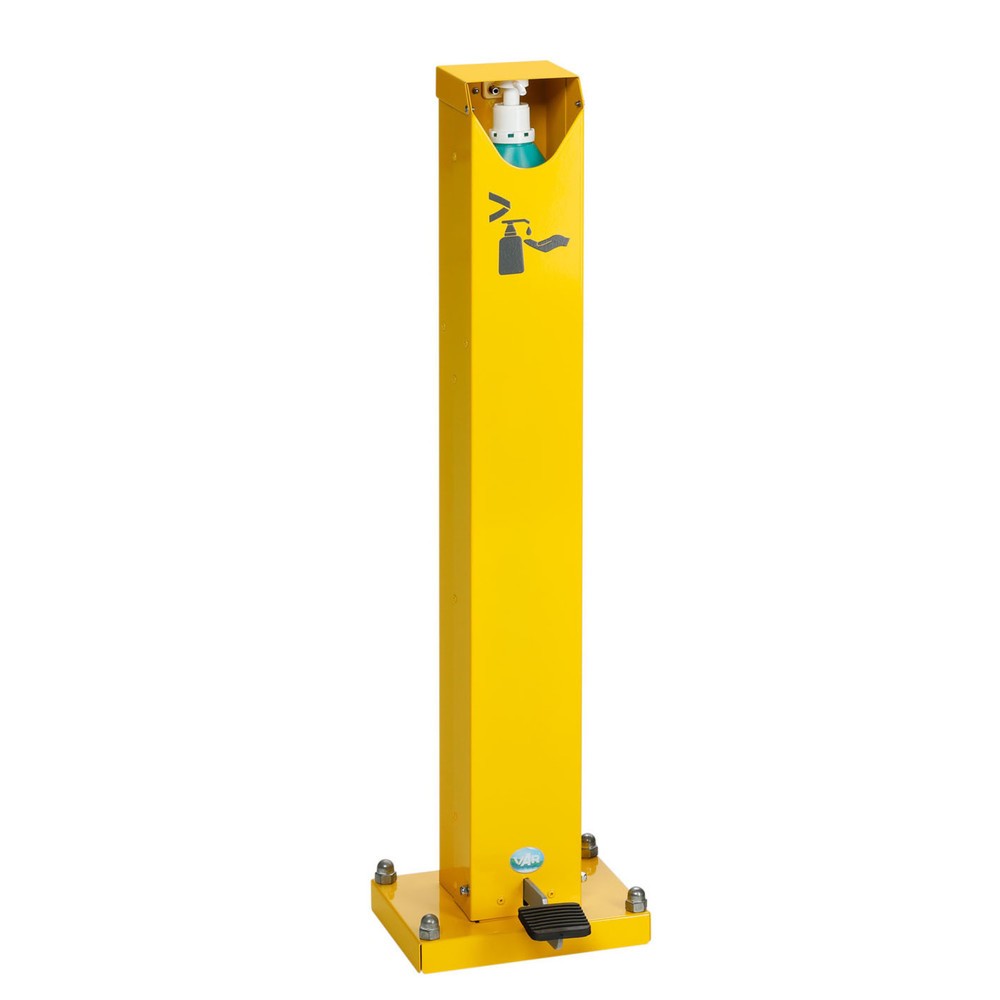 Immagine del prodotto: VAR ® Dispenser per disinfezione manuale HDS 85, montaggio a pavimento, con dispenser e pedale, giallo