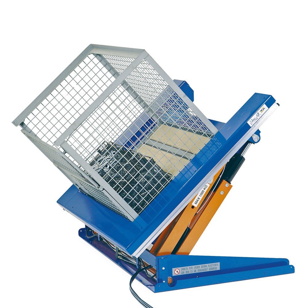 Immagine del prodotto: Dispositivo di sollevamento-inclinazione EdmoLift® con piattaforma a U, LxP 850–1.200 mm, portata 1.500 kg