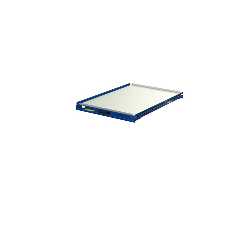 Immagine del prodotto: Dispositivo di estrazione dei pallet con ripiano in acciaio, portata 200 kg, profondità di estrazione del 70%