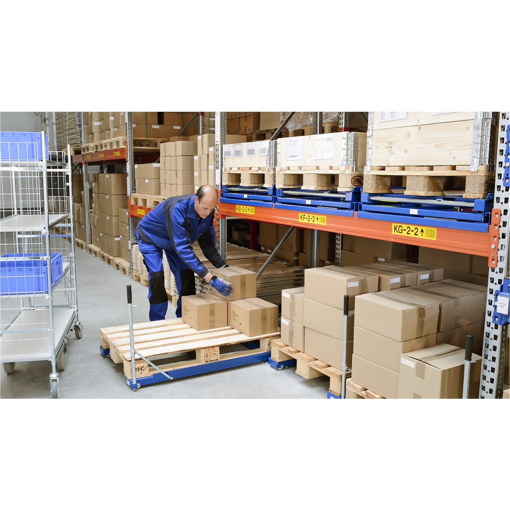 Immagine del prodotto n. 2: Dispositivo di estrazione dei pallet, modello a pavimento, portata 1.000 kg, profondità di estrazione 85%, con maniglia standard da 700 mm
