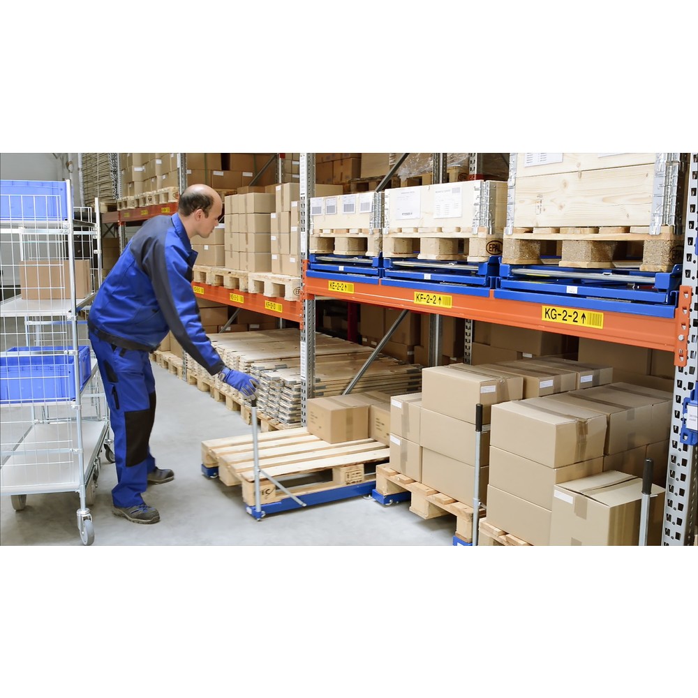 Immagine del prodotto n. 4: Dispositivo di estrazione dei pallet, modello a pavimento, portata 1.000 kg, profondità di estrazione 85%, con maniglia standard da 700 mm