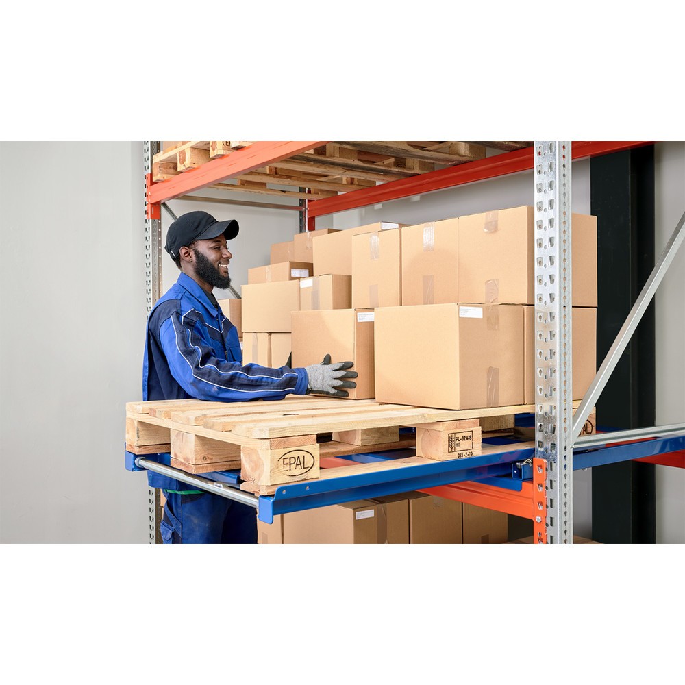 Immagine del prodotto n. 5: Dispositivo di estrazione pallet, modello ad appoggio, LxP 860 x 1.200 mm, portata 300 kg