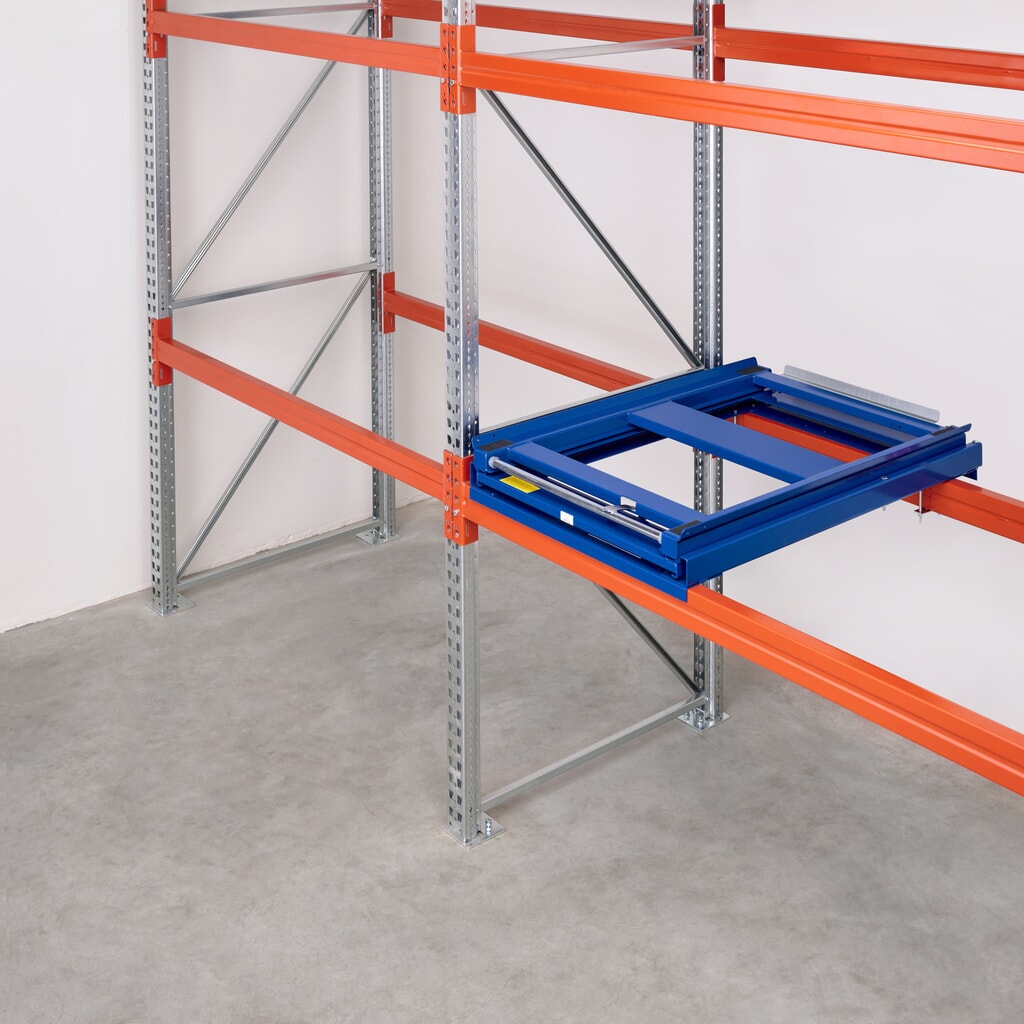 Dispositivo di estrazione dei pallet per carichi pesanti, portata 600 kg, profondità di estrazione del 100 % Immagine del prodotto n. 2: Dispositivo di estrazione dei pallet per carichi pesanti, portata 600 kg, profondità di estrazione del 100 %