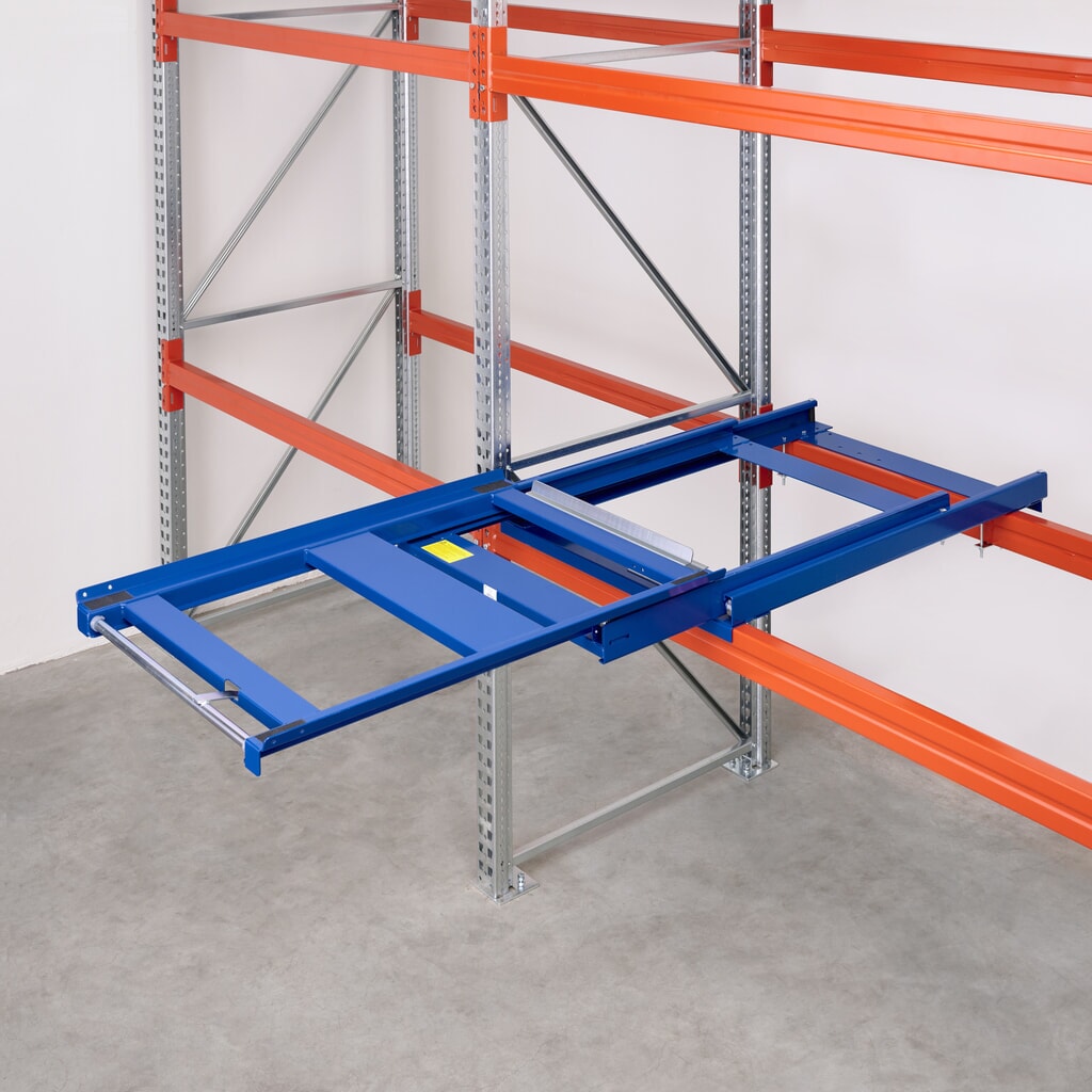 Dispositivo di estrazione dei pallet per carichi pesanti, portata 600 kg, profondità di estrazione del 100 % Immagine del prodotto n. 3: Dispositivo di estrazione dei pallet per carichi pesanti, portata 600 kg, profondità di estrazione del 100 %