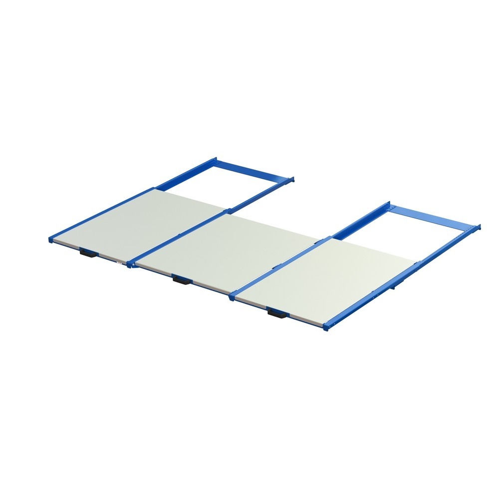 Immagine del prodotto: Dispositivo di estrazione dei pallet XL, portata 400 kg, profondità di estrazione 70 %, LxP 2.600 x 1.200 mm, con ripiano in acciaio