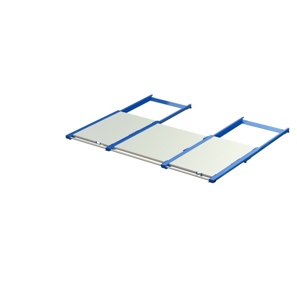 Immagine del prodotto n. 1: Dispositivo di estrazione dei pallet XL, portata 1.200 kg, profondità di estrazione 70 %, LxP 2.600 x 1.200 mm, con ripiano in acciaio