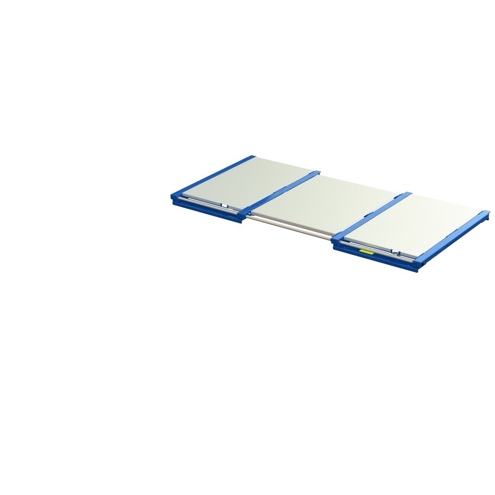 Immagine del prodotto n. 2: Dispositivo di estrazione dei pallet XL, portata 1.200 kg, profondità di estrazione 70 %, LxP 2.600 x 1.200 mm, con ripiano in acciaio